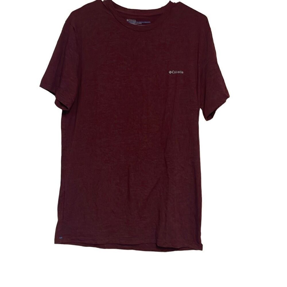 Columbia Men's Maroon Short Sleeve T-shirt Size Large